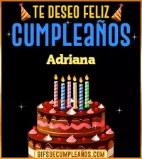 GIF Te deseo Feliz Cumpleaños Adriana